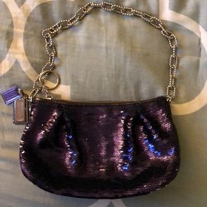 Sparkly purple Coach Purse